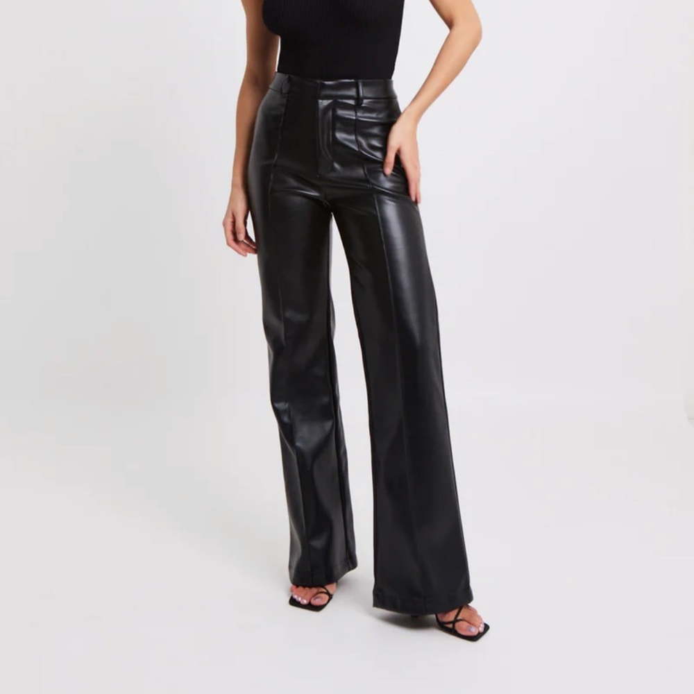 Because is Alice Leather Wide Leg Trouser